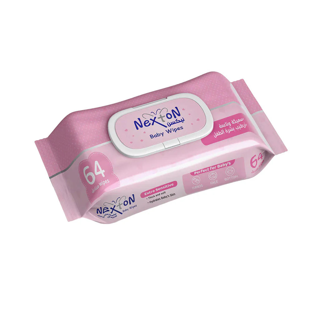 NEXTON BABY WIPES 64-PCS